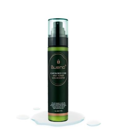 Bueno Icheon Rice Core Mist Toner, 3.55 fl.oz | Spray Toner with Icheon Rice Amino Acids for Soothing & Hydration | 100% Vegan Formula, Korean Skin Care