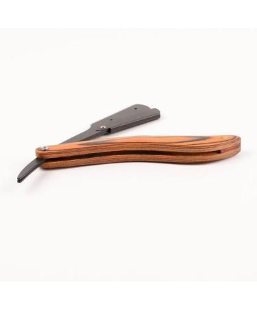Nolitoy Stainless Steel Folded Razor - Vintage Hairdresser Razor with Wooden Handle for Perfect Haircuts - Buy Online on GoSupps.com