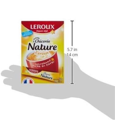 Leroux - Soluble Chicory Nature in Sticks - 100% Plant Origin - Roasted Chicory Lightly Caramelized Taste - Rich in Fiber No Added Sugars - Pack of 6 Boxes of 20 Sticks - Buy Online on GoSupps.com