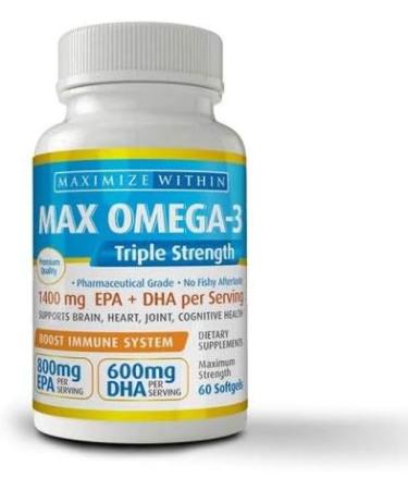 Maximize Within Max Omega 3 Triple Strength 60 softgel - Buy Online on GoSupps.com