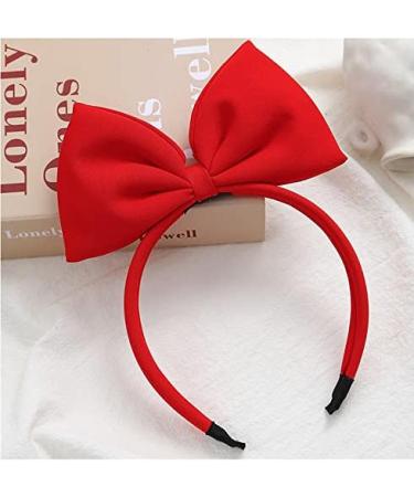 Bowknot Headband for Women Red Bows for Hair Accessories Hair Bows for Girls Hair Hoops Bowknot Hair Bands for Christmas Birthday Cosplay - Buy Online on GoSupps.com