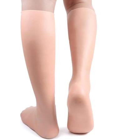 MAGICLULU 2 Pairs Exfoliating Moisturizing Socks Block Heels for Women Dressy Cracked Heels Socks Ladies Heels Elastic Long Socks Feet Moisturising Socks Women's Socks Sebs - Buy Online on GoSupps.com