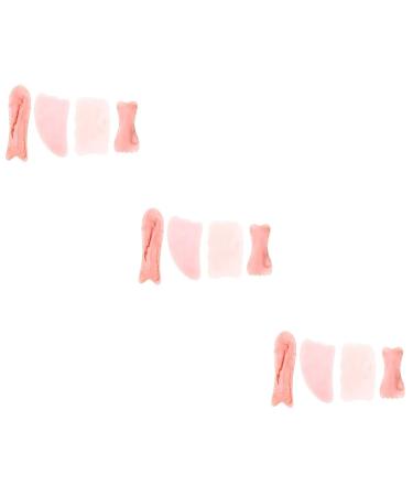 Homsfou 12 STK Tools for scraping stones Massage device for the body skin Beauty-Kits Facelift Roller Gua Sha Harzwalze Guasha tablets Face Face Artificial beeswax Rosax3stk 12.4x0.8cmx3PCs