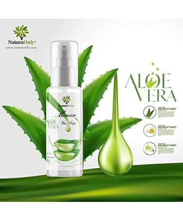 Aloe Vera Bio Mousse - Nettoyant d licat pour le visage et le corps base d'Aloe Vera biologique d'H lichryse biologique de Cardiospermum halicacabum de Panth nol et de Vitamine E. - Buy Online on GoSupps.com