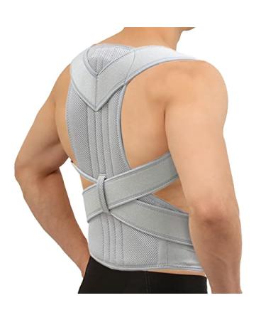 Brace Support Back Shoulder Straightener Belt Corset Upper Back Pain Relief Posture Corrector Strap Cervical Spine Belt (Color : Black Size : S) vision Silver S - Buy Online on GoSupps.com