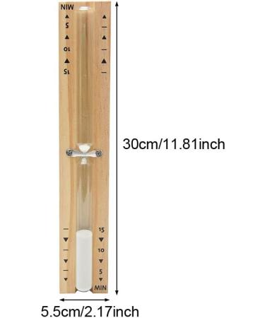 Fiacvrs 15-Minute Sauna Hourglass - Heat Resistant Wooden Timer for Perfect Relaxation - Buy Online on GoSupps.com