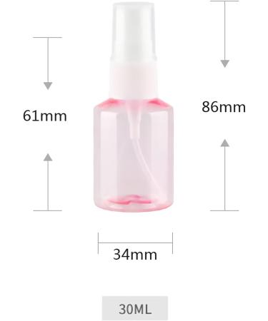 Tianzd 12-Pack Pink 30ml Fine Fog Spray Bottles with Atomizer & Funnels - Ideal for Perfume Travel & DIY | International Shipping - Buy Online on GoSupps.com