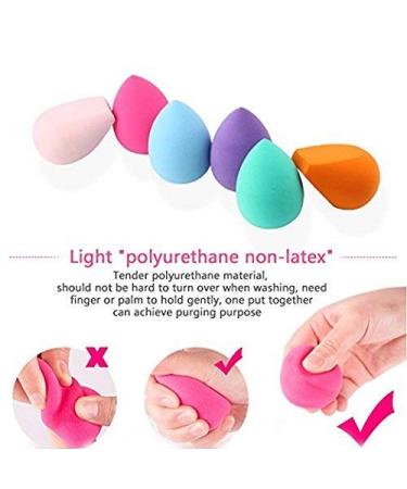 EL Sueno 6-Piece Makeup Sponge Set | Soft Round Face & Eye Blenders for Dry & Wet Use | High-Quality Cosmetics Applicators - Buy Online on GoSupps.com