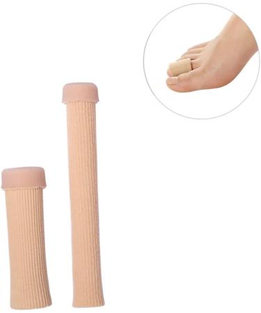 2pcs Adjustable Silicone Gel Toe Sleeve Protectors | Toe & Finger Protective Sleeves | Cuttable for Custom Fit | Toe & Finger Nursing Cover - Buy Online on GoSupps.com