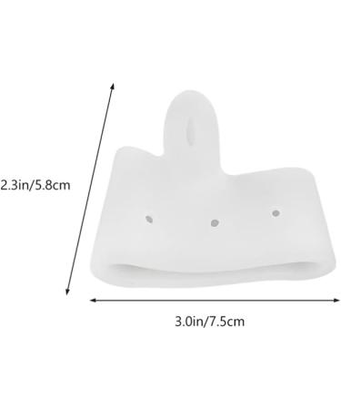 Silicone Toe Caps Set - Corn Relief, Blister Prevention, Metatarsal Guards - 3 Pairs (White) - Buy Online on GoSupps.com