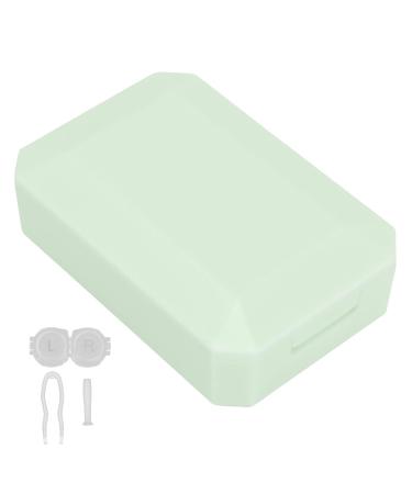 Contact lens box contact lens containers and move out easy to open box for working for the office for home for travel (green)