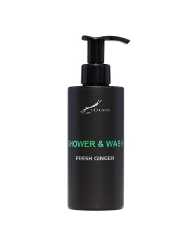 Claudius Shower & Wash Fresh Ginger 300 ml with pump black bottle