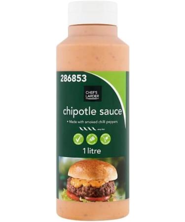 Chipotle Sauce Bundle with Chef's Larder Chipotle Sauce 1 Litre 2 Pack + Brightdale Kitchen Booklet - Buy Online on GoSupps.com