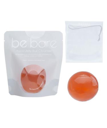 Be Bare Aqua Jelly Ball Cleanser - Daily Korean Face Wash for Dry Skin with AHA BHA & Allantoin - Hydrating Exfoliant - Peachy Pink (1.41oz - Buy Online on GoSupps.com