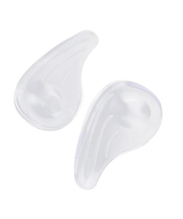FOMIYES 2 Pairs Internal and External Horoscope Half Pad Foot Pads Plantar Insoles for Women Heel Transparent Color 10x5.5cm