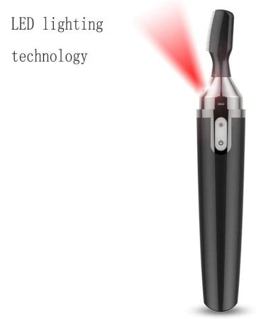 Pink USB Rechargeable Eyebrow Trimmer with LED Light | Perfect for Travel & Business Trips | International Shipping Available - Buy Online on GoSupps.com