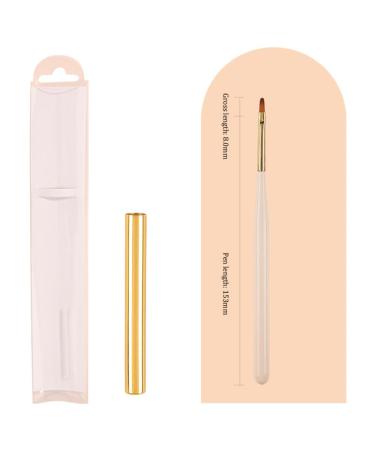 Japanese White Gold Rod Nail Pen Set - 12 Sizes Nail Brush Pen Set for Manicure
