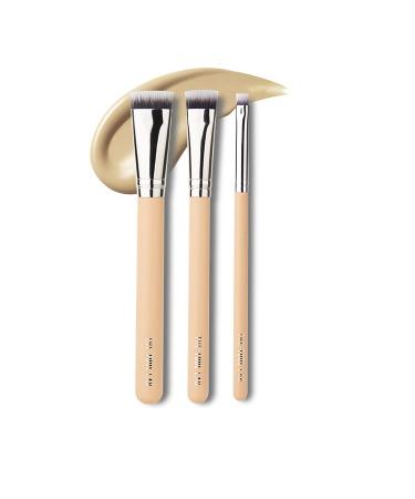 THE TOOL LAB 107 Base Perfector -Flat Top Face Blending Liquid  Cream or Flawless Cosmetics  Buffing  Stippling - Premium Quality Synthetic Dense Bristles Cosmetic