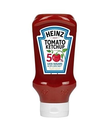 HEINZ HEINZ Tomato Ketchup Reduced Sugar and 555 g Salt - Pack of 2