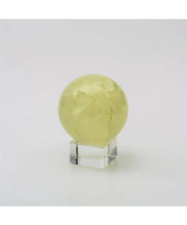 1pc 40mm-45mm Natural Crystal Clear Citrine Stones Sphere for Feng Shui Home Goods - Buy Online on GoSupps.com