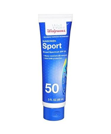 Walgreens Sport SPF 50 Sunscreen Lotion  3 fl oz
