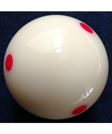 Loto AAA-Grade PRO Cup Standard Pool-Billiard Cue Ball 2-1/4'' 6 oz Red - 6 Dots - Buy Online on GoSupps.com