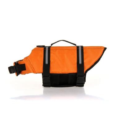 Shtgoi Dog Chest Reflecting Lifeguard For Dogs With Rescue Hands Pets Taking Pets Wowing Answest puppies Safety Swimming suits Dog vests For swimming boating water Orange Orange XXL