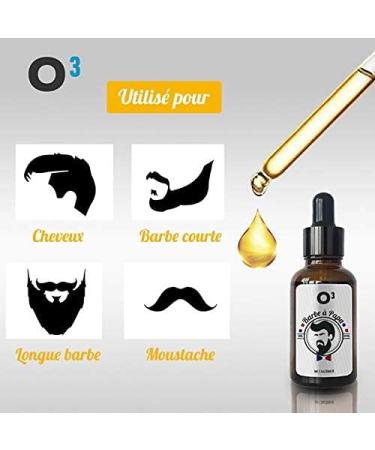 O Men's Beard Oil 100% Natural Castor Oil Beard Accelerates Growth Softens Hair Serum Growth with Beard Comb for Men - Buy Online on GoSupps.com