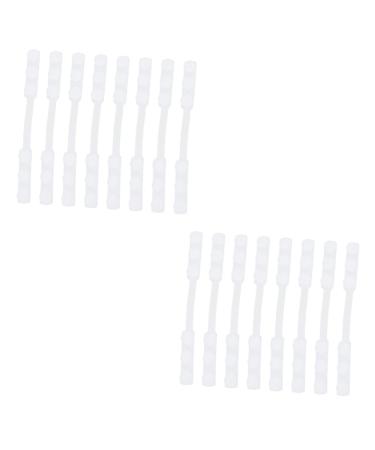 Magiclulu 16 STK masking hooks Extension for earriema adjustable mask ear hooks Handing protection The white mask extension buckle Mask hearing protection tab.