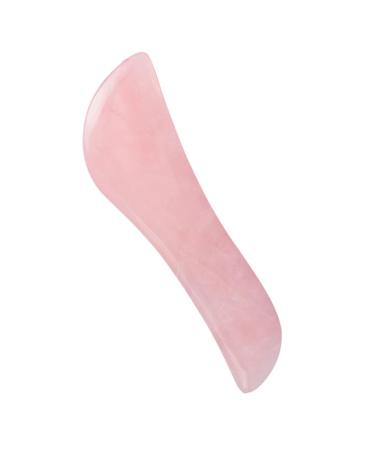 1pc Jade Gua Sha Scraper - Scraping Massage Tools for Facial & Body Care | Rose & Hibiscus Stone Beauty Roller | Spa Board 11.5*3cm - Buy Online on GoSupps.com
