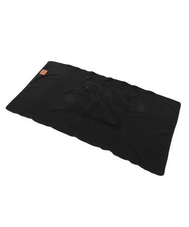 PSPSOP electrical shoulder blanket fast-heated polyester fabric 3-stage temperature setting more convenient warm and warm scarf easy for the bed outdoors (black)
