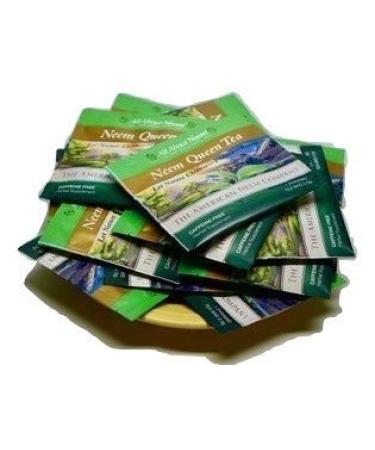 Neem Queen Tea Bags (3 Neem Tea Bags) Made in America - CAFFEINE FREE! Sample Size - Buy Online on GoSupps.com
