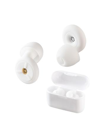 Sleeping Ear Plugs for Noise Reduction Soft Silicone Earplugs for Sleeping Comfortable and Effective for Deep Sleep Noise Sensitivity - 6 Ear Tips in S/M/L 28dB (White)
