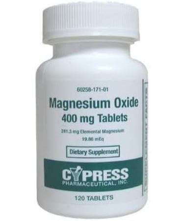 Magnesium Oxide 400mg CYPR 120 Tablets - Advanced Supplement Formula - Buy Online on GoSupps.com
