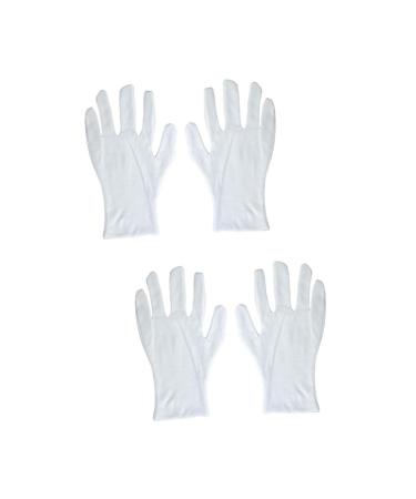 MAGICLULU Cotton Work Gloves 12 Pairs Factory Gloves Cotton Gloves Lengthen Work White Gloves White Work Gloves
