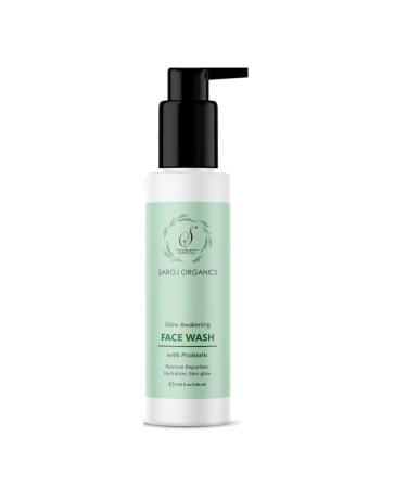 Sarrtoj Organics Glow Awakening Facewash 100ml | Hydrating Cleanser for Men & Women | Skin Glow & Impurity Removal - Buy Online on GoSupps.com