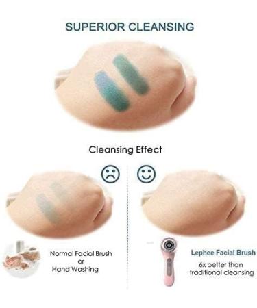 Corsehild Facial Cleansing Brush IPX7 Waterproof Facial Spin Brush 3 Speed Modes for Deep Cleansing Exfoliating Removing Calluses and Blackheads Waterproof and Portable USB Charging Pink - Buy Online on GoSupps.com