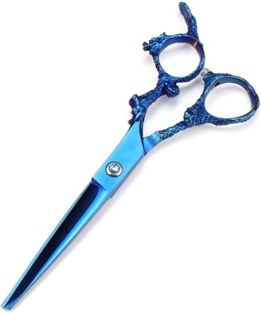 Hair Cutting Scissors 6 Inch Professional JP 440c Blue Scissor Dragon Handle Hair Scissors Haircut Thinning Barber Cutting Shears Hairdresser Scissors Set - Buy Online on GoSupps.com
