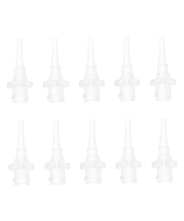 FRCOLOR 10pcs Ear Cleaning Nozzle Ear Wax Removal Tool Ear Camera and Wax Remover Replacement Ear Washer Tips Camera Accessories Ear Wax Removal Tips Disposable PVC Cleaning Tool Transparent 3X1.2CM