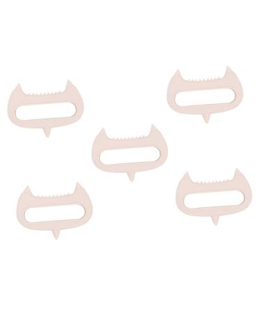 Frcolor 5st acupuncture massage device Hand massage device Manual head massage device Manual massage device for the scalp Handy head massage hair brush neck peeling brushes pebbles