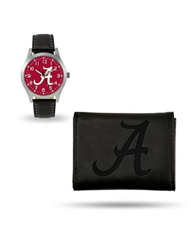 Rico Industries NCAA Men's Watch and Wallet Set Alabama Crimson Tide