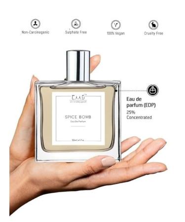 EMS Spice Bomb EDP Perfume for Men | Warm Spicy Cinnamon Tobacco Fragrance | Strong and Long Lasting Eau de Parfum Spray | Luxury Gift for Him | (50ml / 1.7 Fl Oz) - Buy Online on GoSupps.com