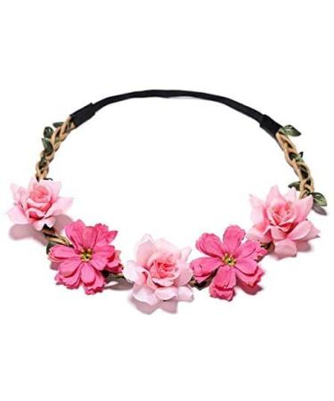 6 Daisy Blumen Herring Band Hairband - Adjustable Elastic Wedding Crown for Women & Girls | Perfect for Parties & Beach Events - Buy Online on GoSupps.com