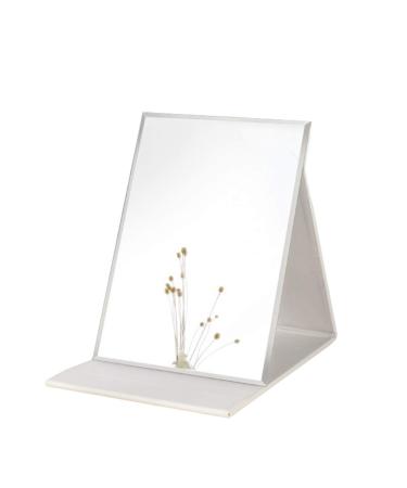 ZCOOOOOOL SPIEGEL Large portable super HD mirror make -up mirror multi stand angle freehand/handheld/table top foldable mirror 6.9x4.9 inches small white