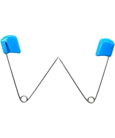 Ruidee 50 Pack Diaper Pins - 2.2 Inch Safety Pins with Locking Clasp (Blue) - Durable Secure Baby Accessories for Parents - Buy Online on GoSupps.com