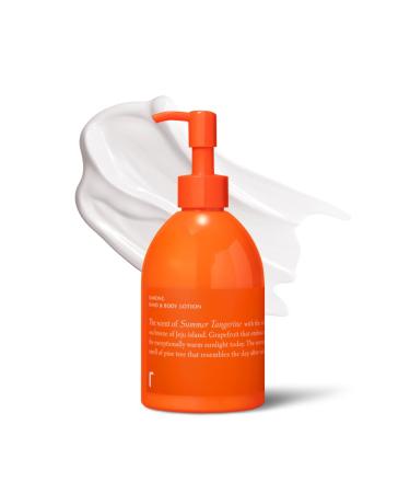 RATAPLAN Dahong Hand & Body Lotion Vegan Gentle and Soft Moisturizer Tangerine of Jeju Island Korean Skincare 10.14 fl.oz 300ml