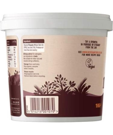 Meridian Nat Crunchy Peanut Butter 1000g x 2 (Pack of 2) - Buy Online on GoSupps.com