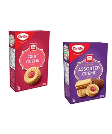 Peek Freans Cookies Bundle of 2 Flavor Packs Original Fruit Creme and Unique Assorted Creme Biscuits (2 Boxes Total)