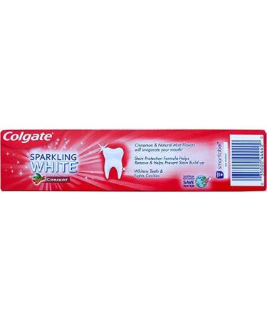Colgate Sparkling White Cinnamint 4.0oz (2 Pack) Toothpaste - Brighten Your Smile! - Buy Online on GoSupps.com