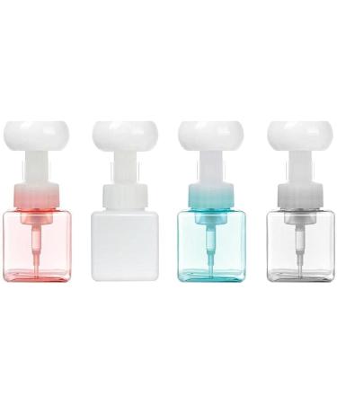AADEE 250ml Flower-Shaped Foaming Bottle Creative Flower Shape Plastic Press Bubble Soap Dispenser Suitable for Most Canned Liquids in Daily Life Such As Shampoo Shower Gel Hand Soap Etc Clear M - Buy Online on GoSupps.com
